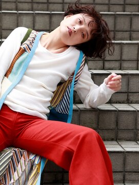 リブロ 三軒茶屋(LIBRO) ヒッピー×ボブパーマ