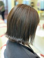 クオリス 上福岡店(QUALIS)&nbsp;ベージュブラウン/ミディアム/20代30代/外ハネ/ワンレン/ボブ/