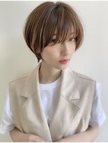 【銀座◇成田】大人美人くびれショート小顔ペールベージュボブ