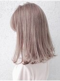 912栗色ミルクチョコレートブロンドヘア波巻き艶感バイカラー