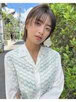 ミィ 表参道(mee.)&nbsp;マチルダボブ/ピンクベージュ/インナーグレージュ　ハセガワ