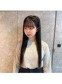 黒髪ロング10代20代プルエクステ韓国アイドル