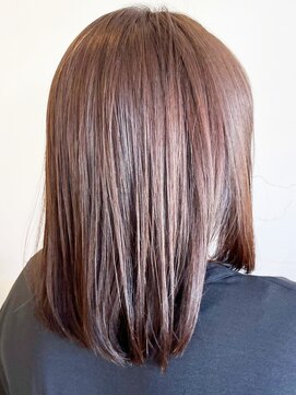 レポヘアー(Repos hair) 20代30代40代髪質改善カラーショコラアッシュ艶感セミロング