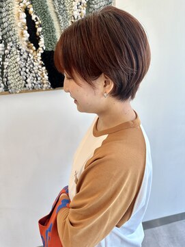 フェーディン(fa/din) オレンジブラウンショートボブ