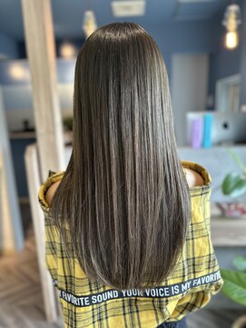 シアン(CYAN) ブリーチ無しネイビーグレージュ