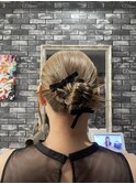 【Lilly新宿】#タイトヘアセット#カチモリ＃アレンジスタイル