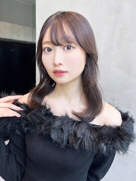 アルバム 銀座(ALBUM GINZA) 似合わせカットマロンベージュメルティカラー_F0461