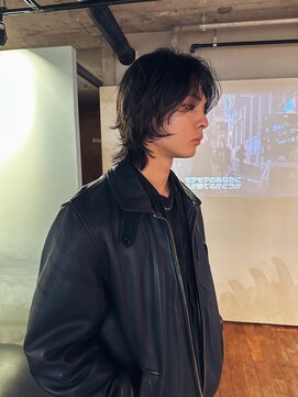 ノラジャーニー(NORA Journey) メンズボブウルフメンズミディアムレイヤーカットメンズウルフ