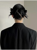 カチモリヘア/お呼ばれヘア/ツインアレンジ/タイトヘアアレンジ