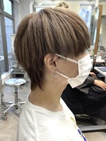 フィフス 大分(fifth)&nbsp;大分骨格矯正カットマッシュウルフワンブリーチブラウンカラー