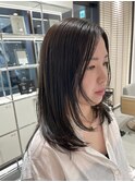 シアーグレージュ×レイヤー