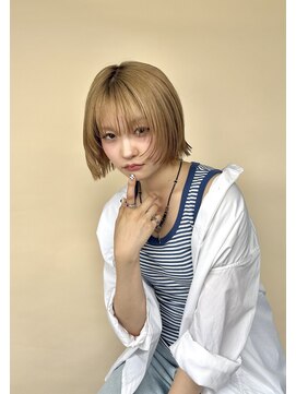 エルマノ 仙川(L mano) 大人ショートハイライト髪質改善キッズカット前髪30代40代