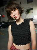 ボブ レイヤーカット イノアカラー ベージュブラウン