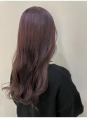 ロングレイヤーラベンダーベージュ