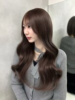 ベレーザ 渋谷(BELEZA)&nbsp;16973黒髪チャコールグレーミディアムレイヤーハッシュカット