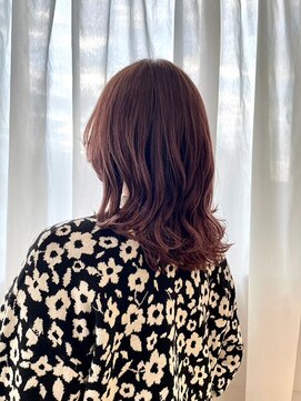 ブリーチ無しイルミナダブルカラー×ピンクカラー