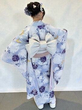 シエル バイ ケンジ 登戸 生田(CIEL by KENJE) 七五三着付け7歳早朝ヘアセットアレンジメイク