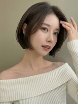 カバーヘア ブリス 川口(COVER HAIR bliss)&nbsp;ダークアッシュブラウンレイヤーショートボブA13川口30代40代