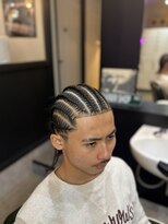 フランクスバーバーリザーブ 人形町店(FRANK’S BARBER RESERVE)&nbsp;ストレートコーンロウ　８本