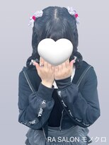 アールエーサロンモノクロ 秋葉原(RA SALON モノクロ) 【推し活ヘアメ】編み上げハーフツインヘア