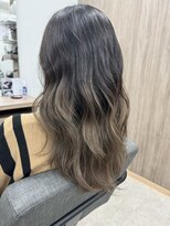 テーラヘアー 袖ヶ浦2号店(TELA HAIR) 【ワンポイントで可愛い◎】ベージュ×グラデーションカラー