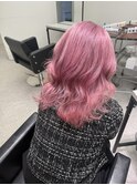 ダークパープルナチュラルショート夏のヘアアレンジ渋谷