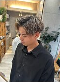メンズパーマ×ホワイトメッシュ