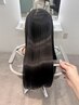 【限定】カット+カラー+髪質改善ストレート+バイカルテ5stepトリートメント