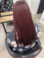 ククル ヘアー(cucule Hair)&nbsp;京都・西院cuculehair　深めレッドカラー