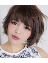 ニコ(nico...)&nbsp;ショートボブ♪#ワイドバング#くびれミディ#モーブカラー