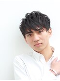 スパイキーショート/ブルーブラック/フェザーパーマ/25