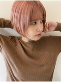 顔まわりレイヤーのショートボブ★BUZZ秋山