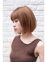 ケイト(kate)&nbsp;kate大宮 アプリコットベージュ×モテボブスタイル