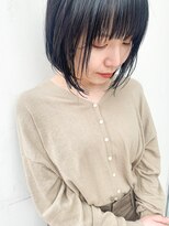 ヨハ ク&nbsp;ウェット黒髪ボブ