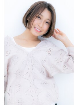 カバーヘア 上尾西口店(COVER HAIR) かきあげ前髪xシースルー透け感暖色系カラーY上尾20代30代40代