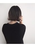 30代40代ショート白髪染めグレイカラーボブ艶栄名駅伏見丸の内