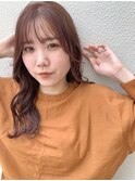 【li'a】ロング × ブラウンカラー