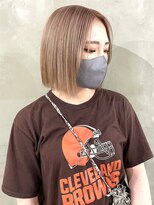 ゲーム 渋谷店(GAME)&nbsp;ダブルカラーミルクティーベージュカラーブリーチ丸みショート