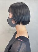 ナチュラルボブ_チェリーブラウンフェミニンロング_ba396172