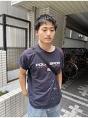 ハイライト波巻きマッシュアップバング束感ショート21