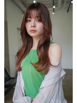 アンジェリカ 広島駅前店(ANGELICA) ヌーディベージュ×韓国風くびれヘア