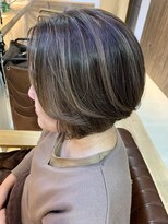 大須賀美容室 けやき通り店&nbsp;白髪ぼかしハイライト