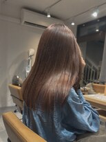 クラップス 上大岡(CLAPS)&nbsp;暖色ベージュ/透明感ブラウン/ストレート/艶カラー【1ブリーチ】