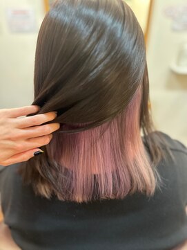 フリージア(freesia) インナーカラー/ミディアム/パープル/百合ヶ丘フリージア