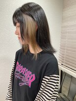 アジールヘア 所沢プロペ通り店(agir hair)&nbsp;イヤリングカラーブロンドベージュボブ所沢
