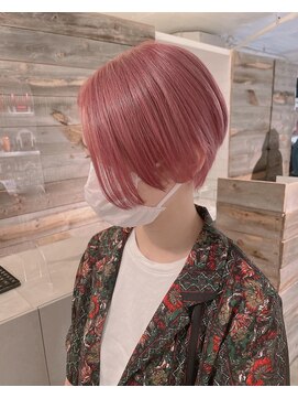 ニュート(Neut ) ハイトーンピンクハンサムショート/ケアブリーチダブルカラー