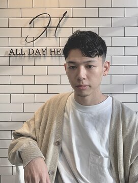 オールデイハローズ 京都駅前店(ALL DAY HELLO`S) 20代 フェードモテ大人パーマ【京都駅】