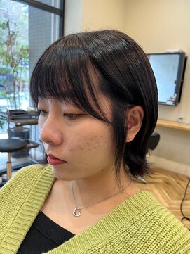 アルター(aL ter) 前髪カット×サイドバング［切りっぱなしボブ/美髪/鎌取］