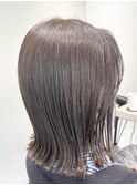 切っぱなしボブ/顔まわりレイヤー/くびれボブ