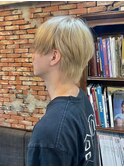 メンズホワイトブロンドヘア